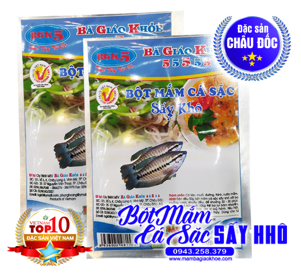 Bột mắm cá sặc sấy khô - Đặc sản Châu Đốc