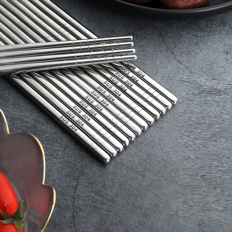 Bộ 5 đôi đũa inox 304 hàn quốc