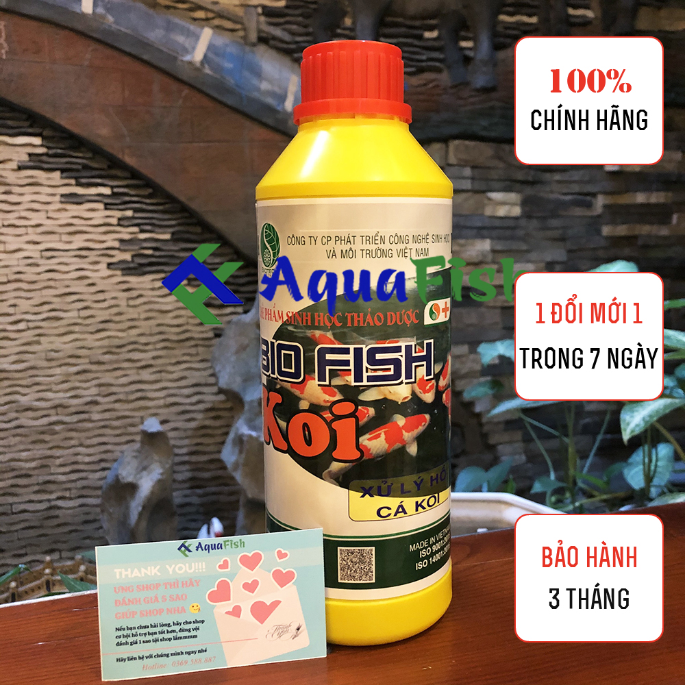 Men Vi Sinh Bio Fish Koi 1000ml (men vi sinh được tin dùng cho hồ cá koi)