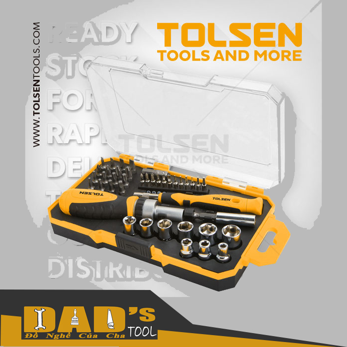 [HCM]BỘ VÍT TUÝP 42 CHI TIẾT 1/4" - TOLSEN 20041
