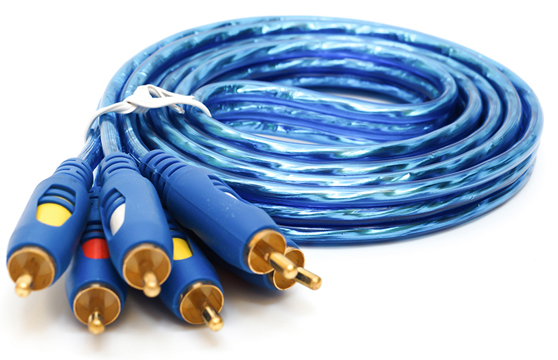 Dây Loa AV 6 Đầu RCA Dài 1.5M Chống Nhiễu Cao Cấp (Xanh)
