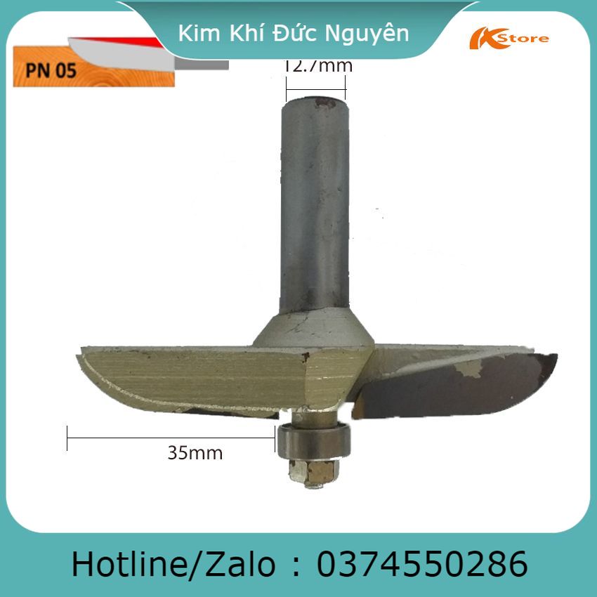Mũi phay ván huỳnh cửa pn05 - mũi pano router hạ trám - đánh ván huỳnh