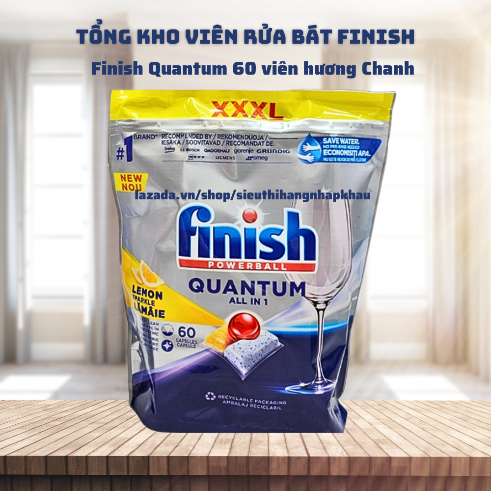 Viên rửa bát Finish All in 1, Finish Power Essential, Finish Quantum, Quantum ULTIMATE [nhiều chức năng, rẻ vô địch]