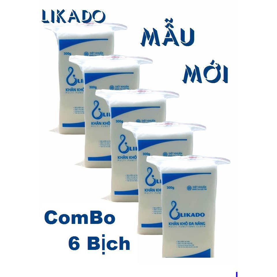 Combo 6 gói khăn vải đa năng likado