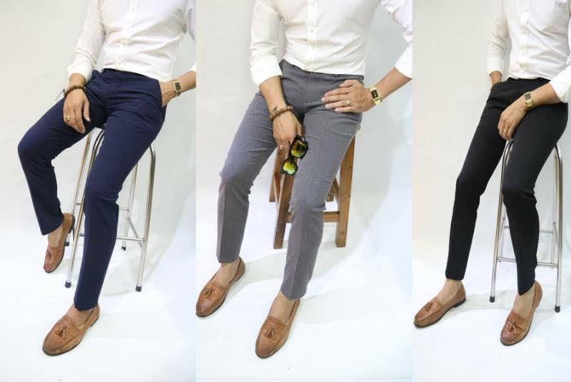 Quần Âu Nam Đen loại đẹp Quần Tây nam màu Đen co dãn không nhăn không xù dáng hàn quốc, Quần Tây Âu Nam giá rẻ