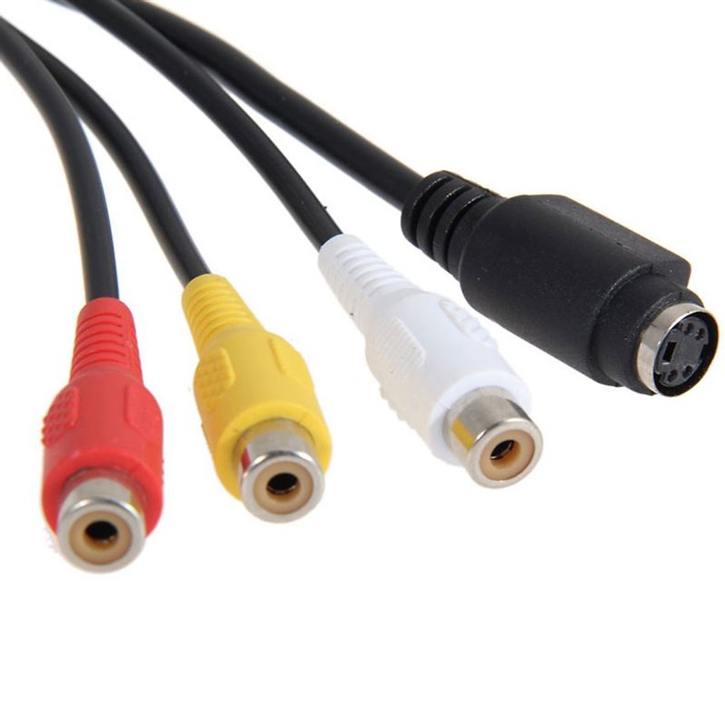 Cáp chuyển đổi VGA to Svideo và Composite AV (Đen) Ladano