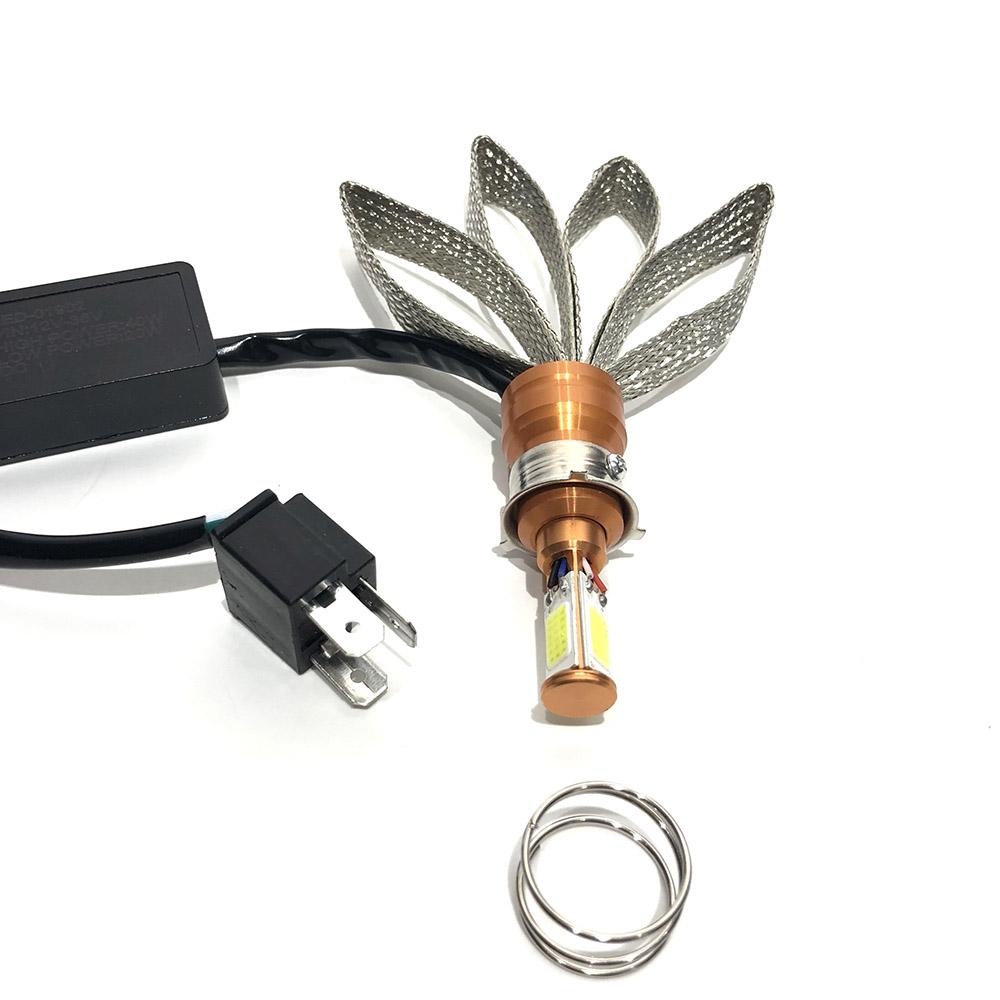 [HCM]Đèn Pha Led M5 3 Tim Đuôi Tản Nhiệt [ Sáng Trắng ]