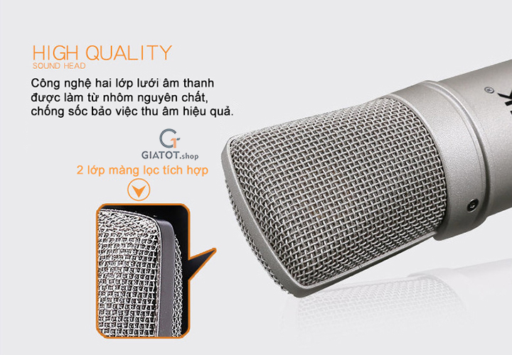 MICRO THU ÂM ISK AT100 – MIC HÁT KARAOKE, HÁT LIVE STREAM » MIC HOA VINH ( Bảo Hành 6 Tháng )