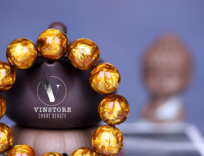 Vòng tay san hô lụa vàng Umiyanagi