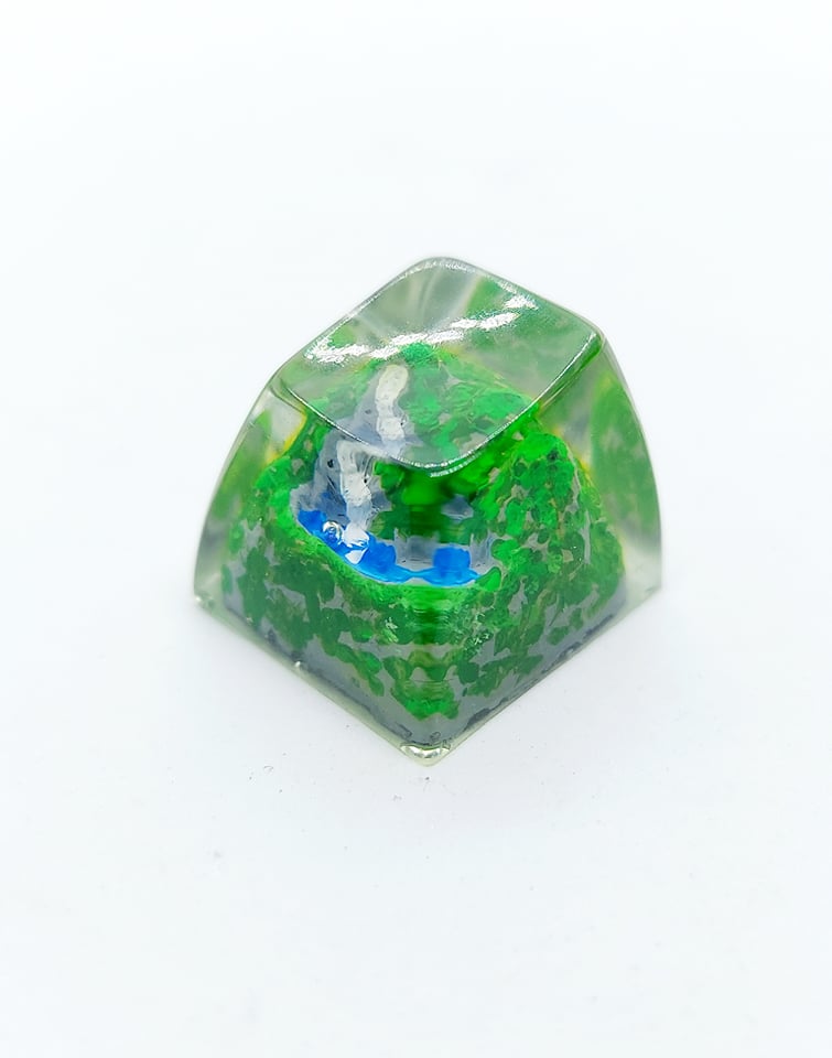 Keycap artisan núi trang trí bàn phím cơ gaming.