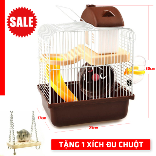 Lồng Chuột Hamster 30cmx23cmx17cm Legaxi HH02 Tặng 1 Xích Đu thumbnail