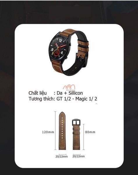 Dây da 2 lớp Huawei Watch GT 2 hiệu Sikai