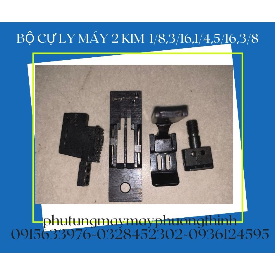Bộ cự ly máy 2 kim 1/2, 1/8, 3/16,1/4,5/16,3/8