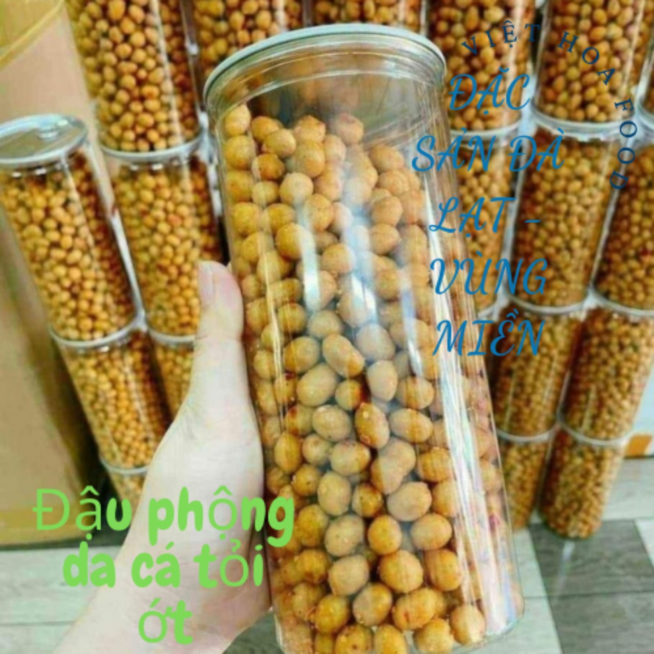 Hộp 500Gr Đậu phộng da cá cốt dừa giòn thơm ngon