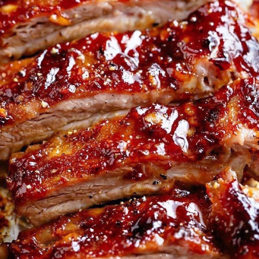 Sườn nướng BBQ ướp sẵn 1kg (giao tphcm)