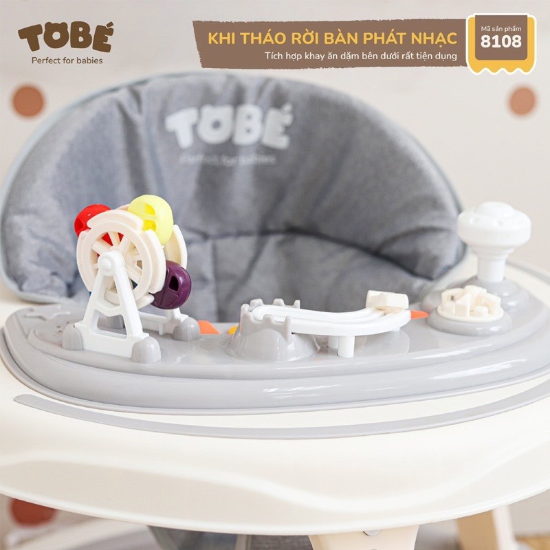 Xe Tròn Tập Đi DuBie Đa Năng TOBE Cho Bé <Có bàn phát nhạc kèm đồ chơi an toàn>