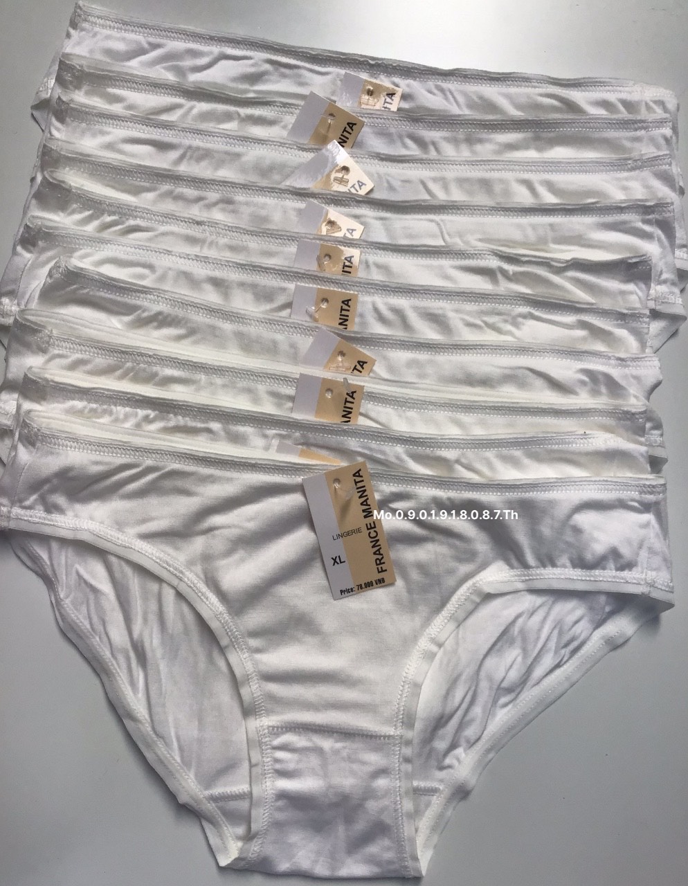 SET 10 QUẦN LÓT NỮ COTTON LỤA TRƠN CAO CẤP MỀM MỊN MÁT MR10 35kg-65kg