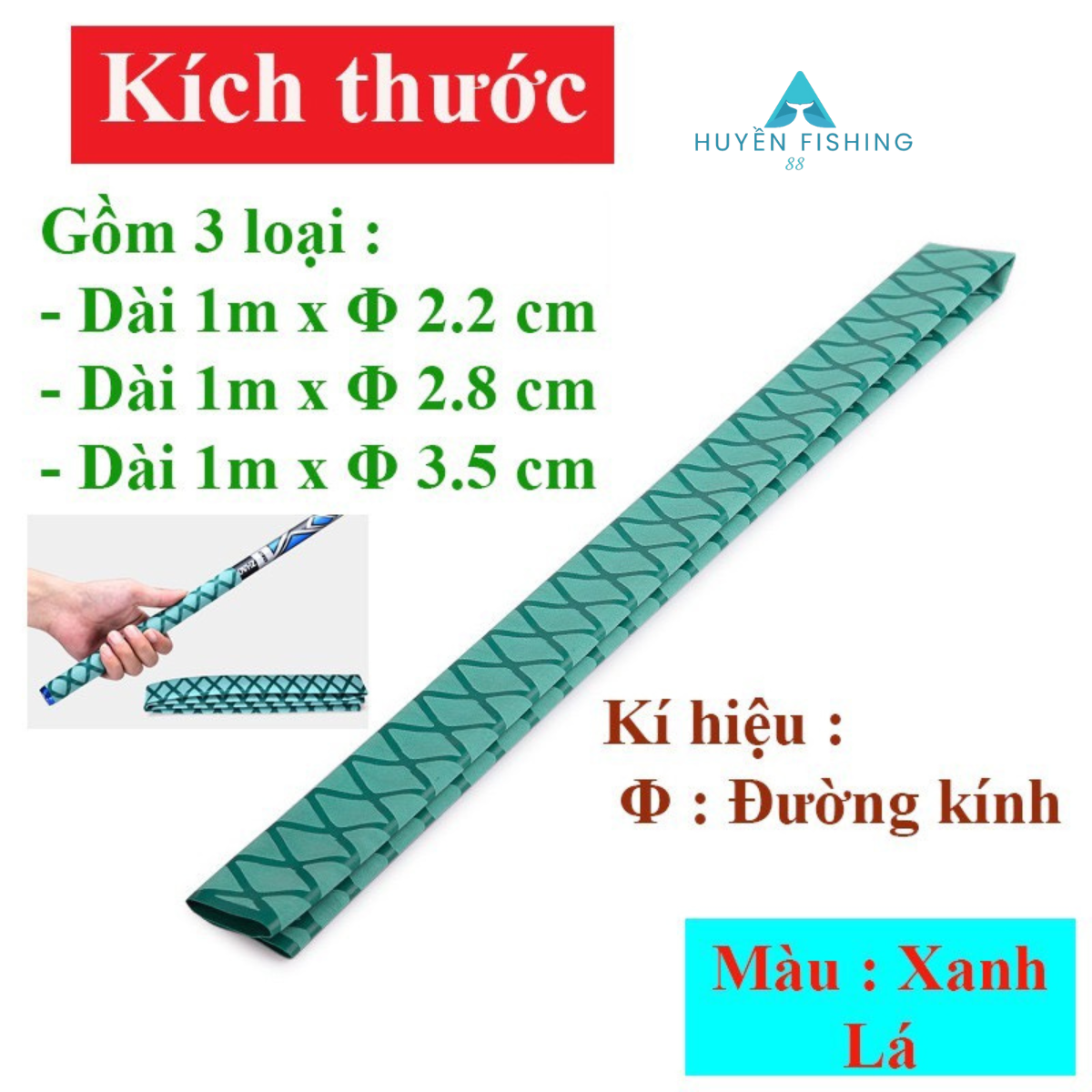 Màng co nhiệt, màng bọc cán cần câu cao cấp h013