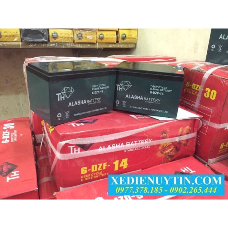 Bình xe đạp điện 4 bình - ắc quy xe điện