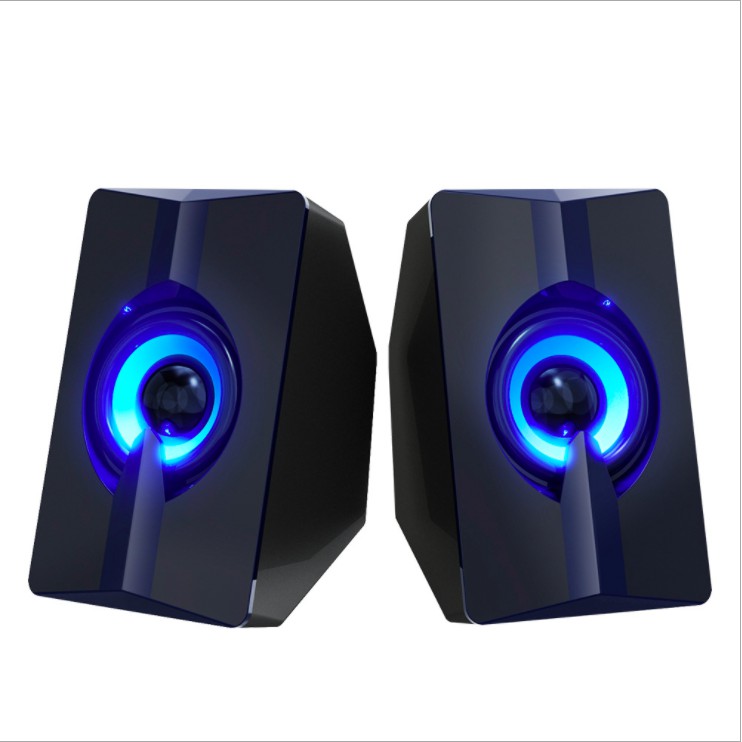 Loa Vi Tính 💎𝓕𝓡𝓔𝓔𝓢𝓗𝓘𝓟💎 Loa PC 2.0 T-Wolf S5 Led 7 màu (BH 3 Tháng) SPTECH COMPUTER
