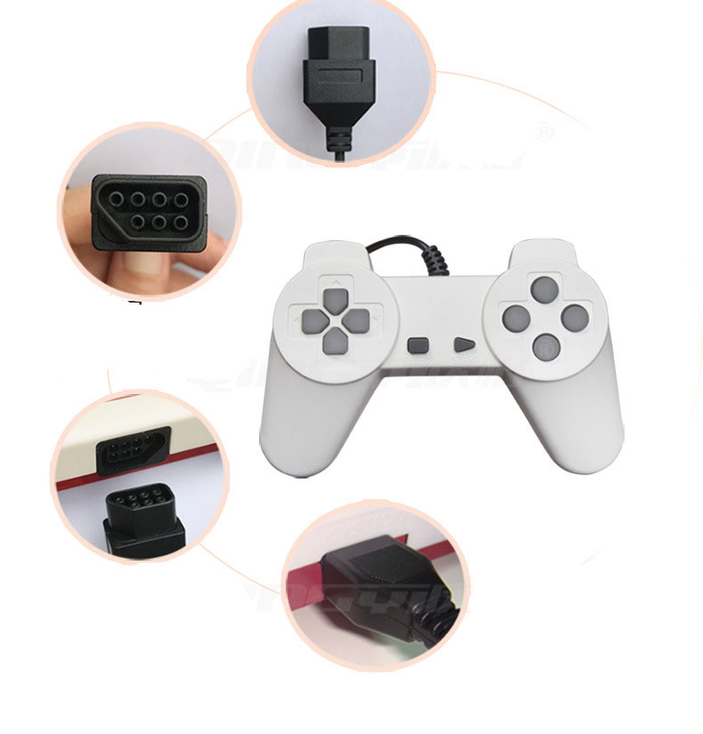 Tay cầm chơi game điện tử 4 nút 7 lỗ cho máy game 8 bit