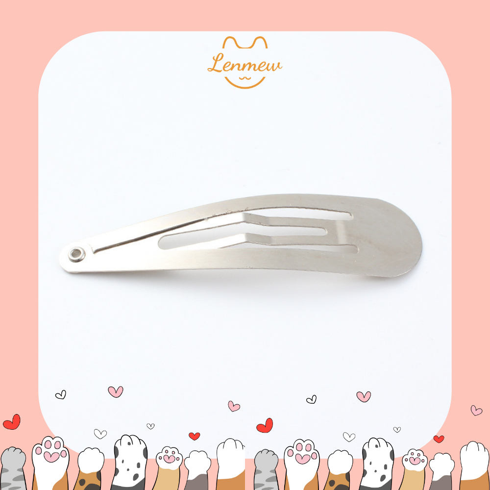 Phôi Kẹp Tóc Giọt Nước - Phôi Làm Kẹp Handmade (Set 5 Cái)