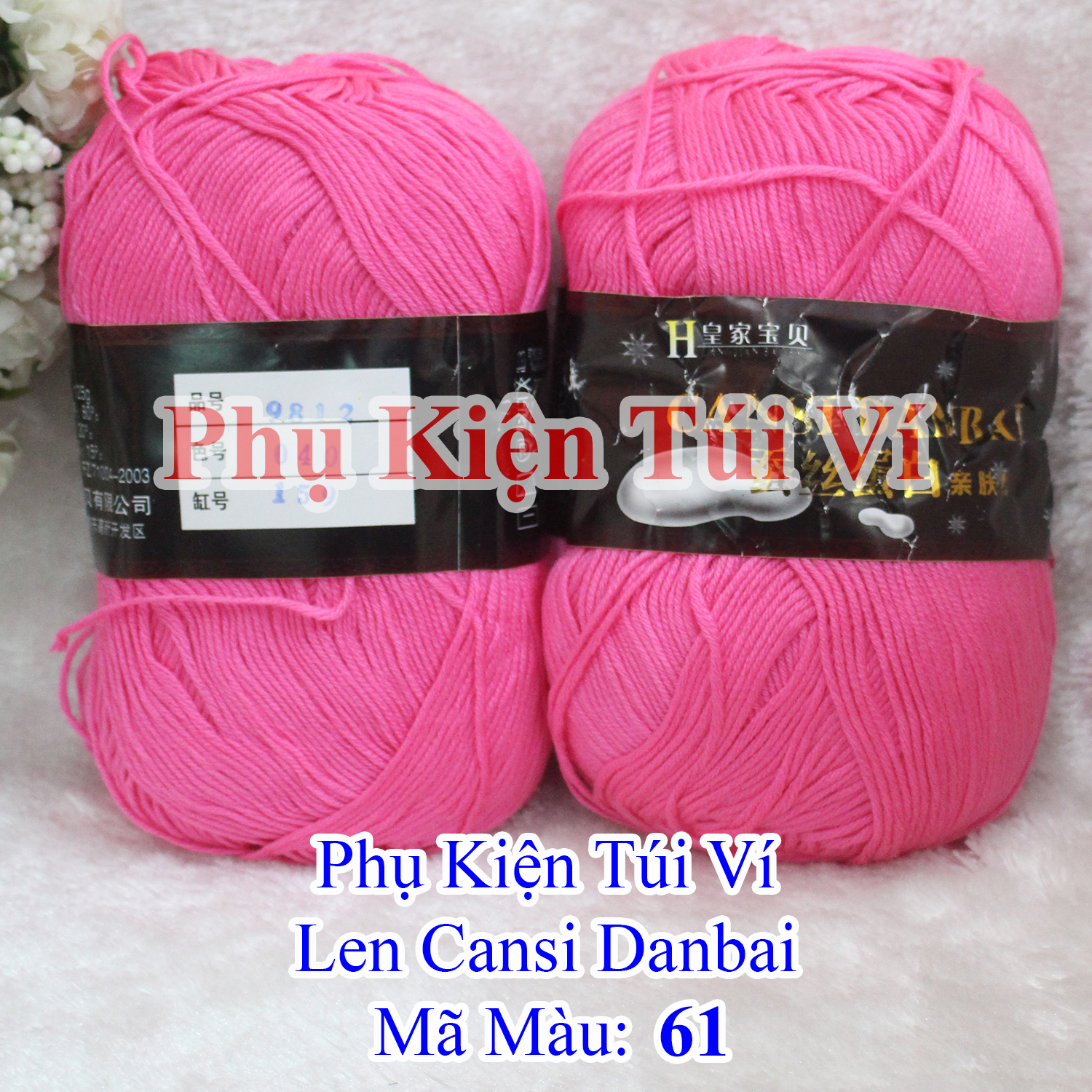 Len Cansi Mềm Mại Đan Móc(55k/1cuộn/125gr+-5%) 2mm