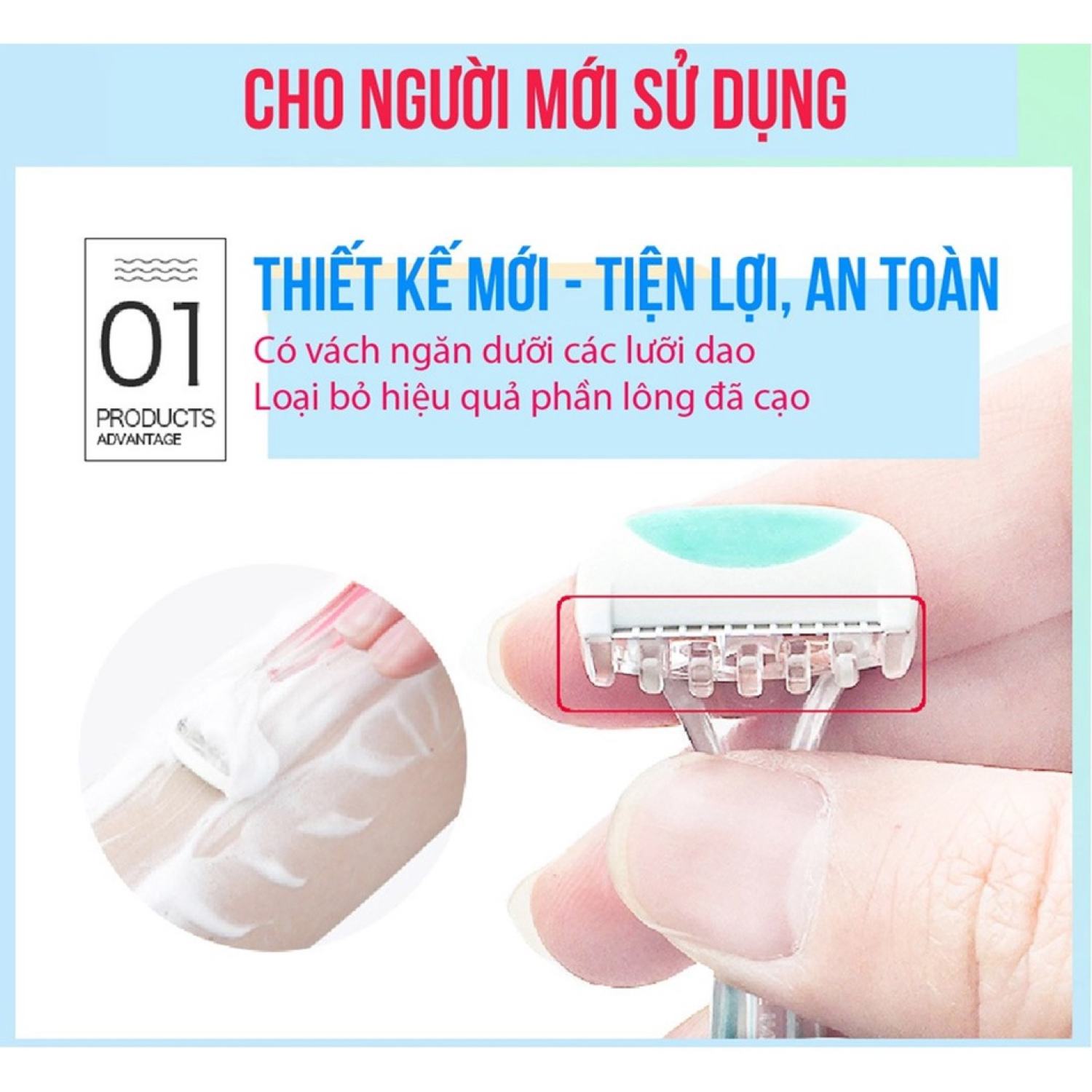 [SET 2 DAO CẠO] Dao Cạo Bikini Thân Nhựa Kai Bikini Line Razor [Che tên sp khi giao hàng]