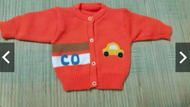 ÁO LEN IN HÌNH Ô TÔ CHO BÉ SƠ SINH