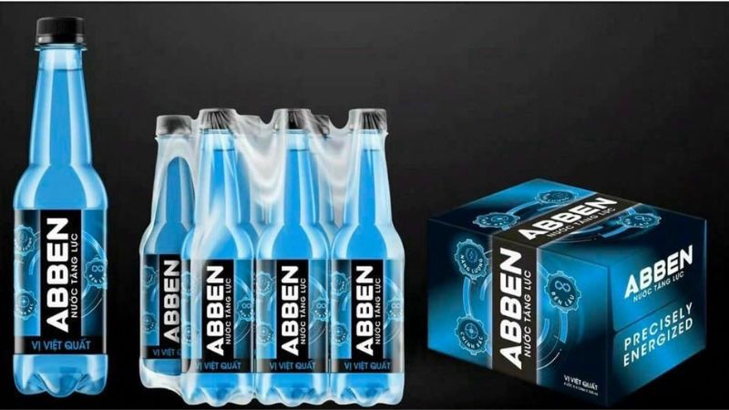 Lốc 6 chai nuớc tăng lực abben vị việt quất 330ml