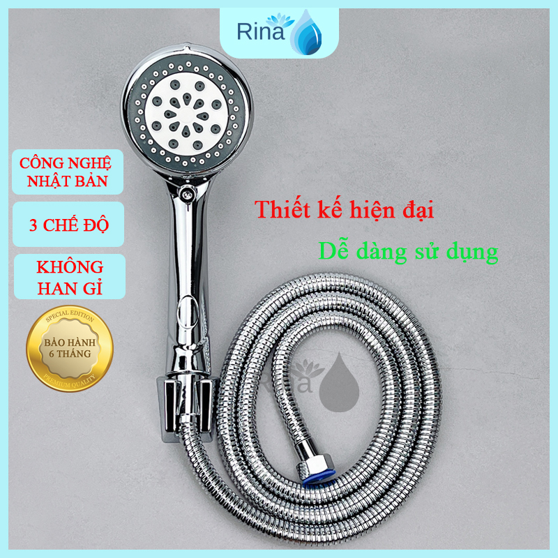Bộ sen tắm 3 chế độ rina rn208 - bát sen tắm - sen tắm massage 3 chế độ