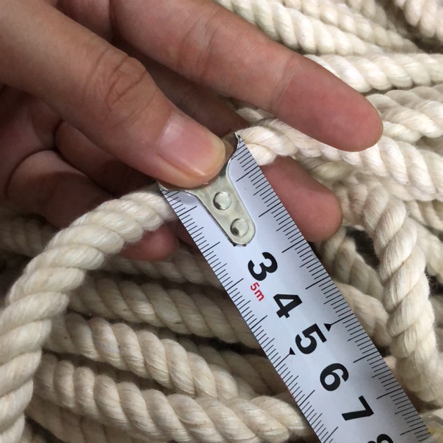 500gram dây thừng cotton 10mm làm handmade  ( ~15m)
