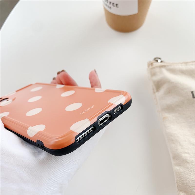 [ SALE LỖ ] Ốp Lưng Silicon IMD Bảo Vệ Camera Polka Dots