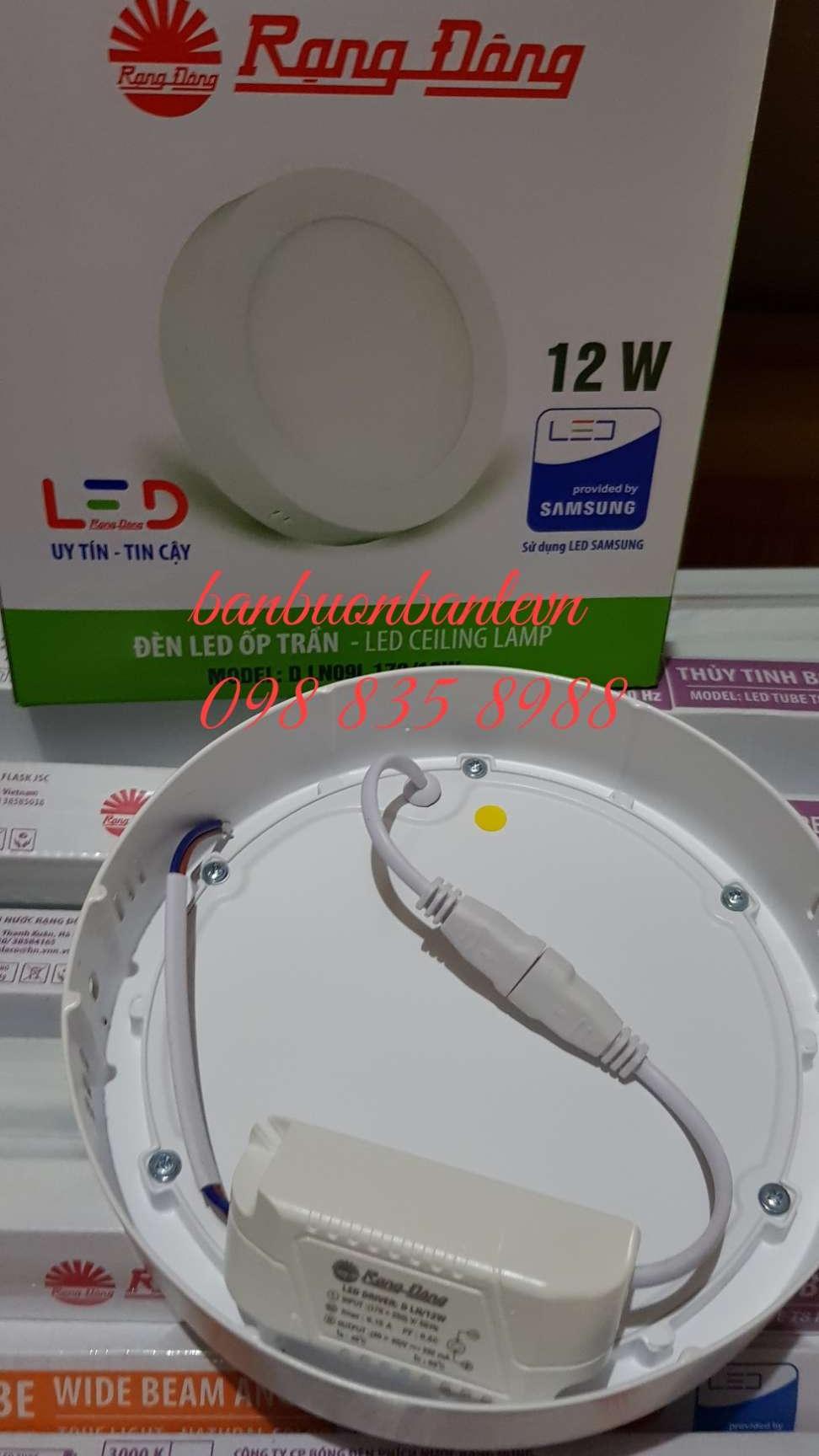 Đèn LED ốp trần  Rạng Đông D LN09L 172-12W