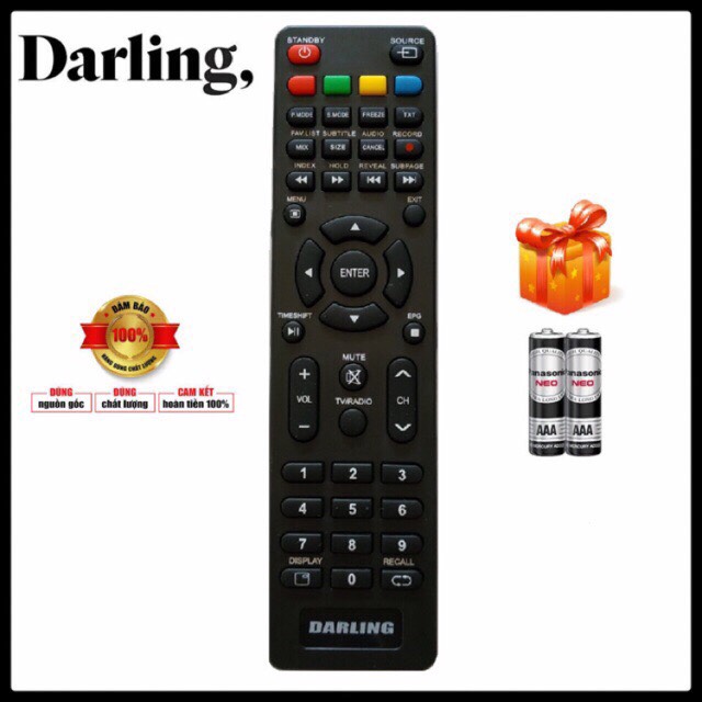 Điều Khiển Ti Vi Smart DARLING ( Mẫu 2 )