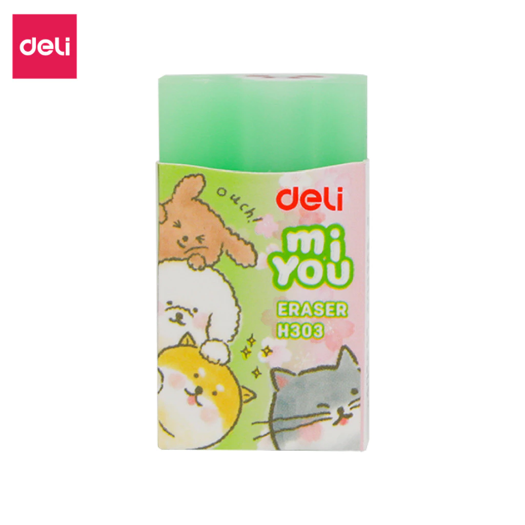 Combo 5 Cục Gôm Tẩy Bút Chì 2B Deli EH303 Tẩy Sạch Sẽ Ít Vụn Không Mòn Giấy Phù Hợp Cho Học Sinh
