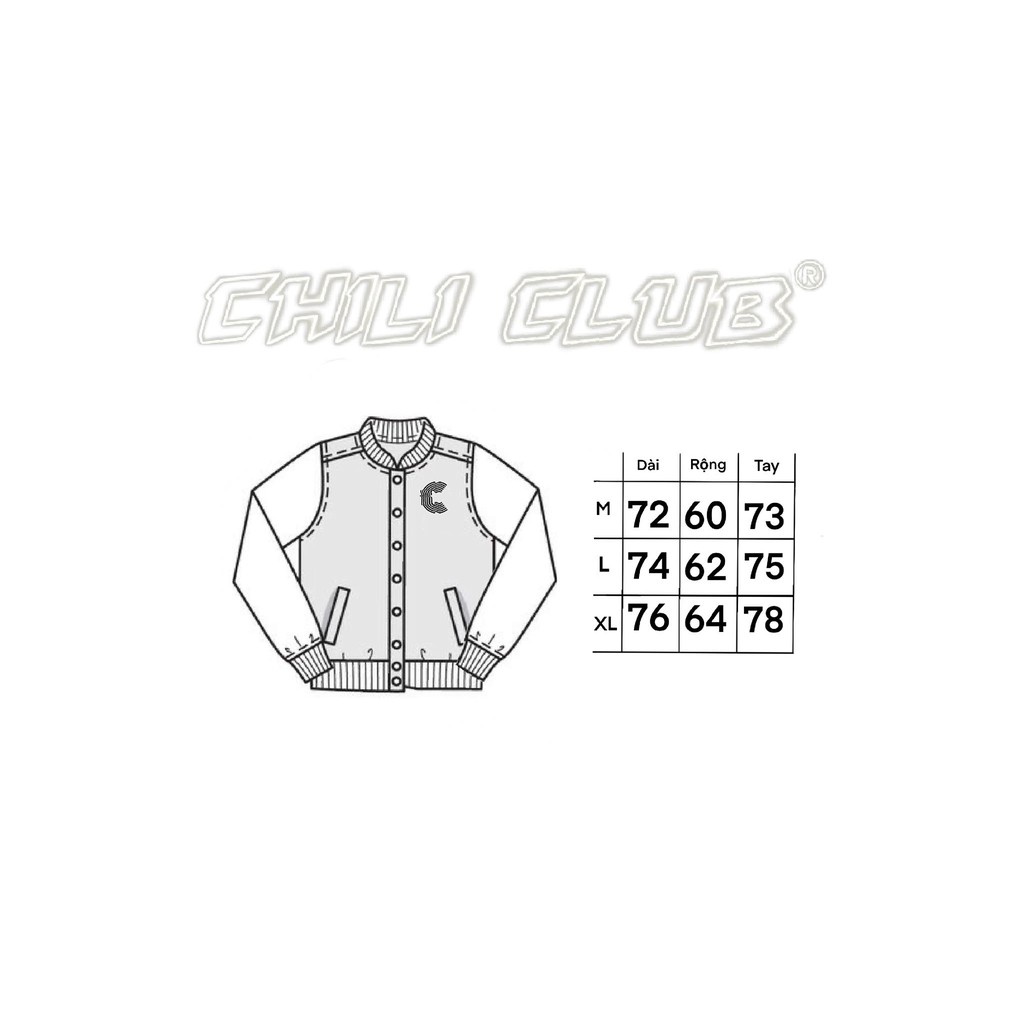 Áo Khoác Bomber CHILICLUB Unisex (BOMBER CHILICLUB)
