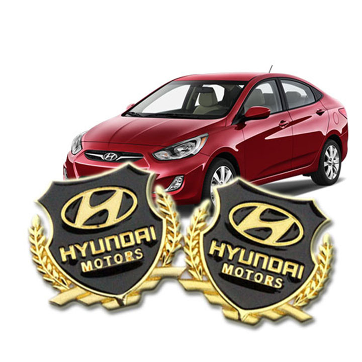 RẺ VÔ ĐỊCH Logo dán xe hơi các hãng ( Huyndai)