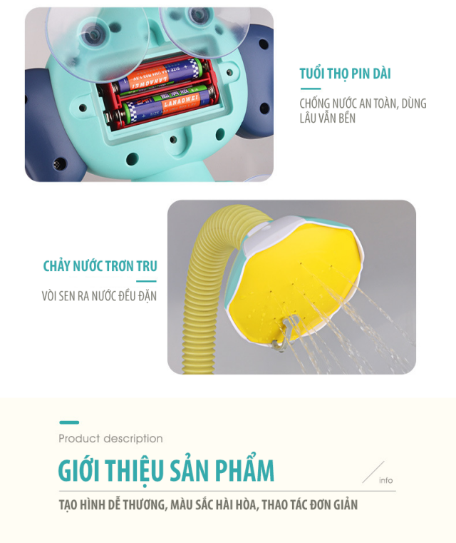 It Smart - Vòi Sen Con Voi GREEN MINT An Toàn Bé