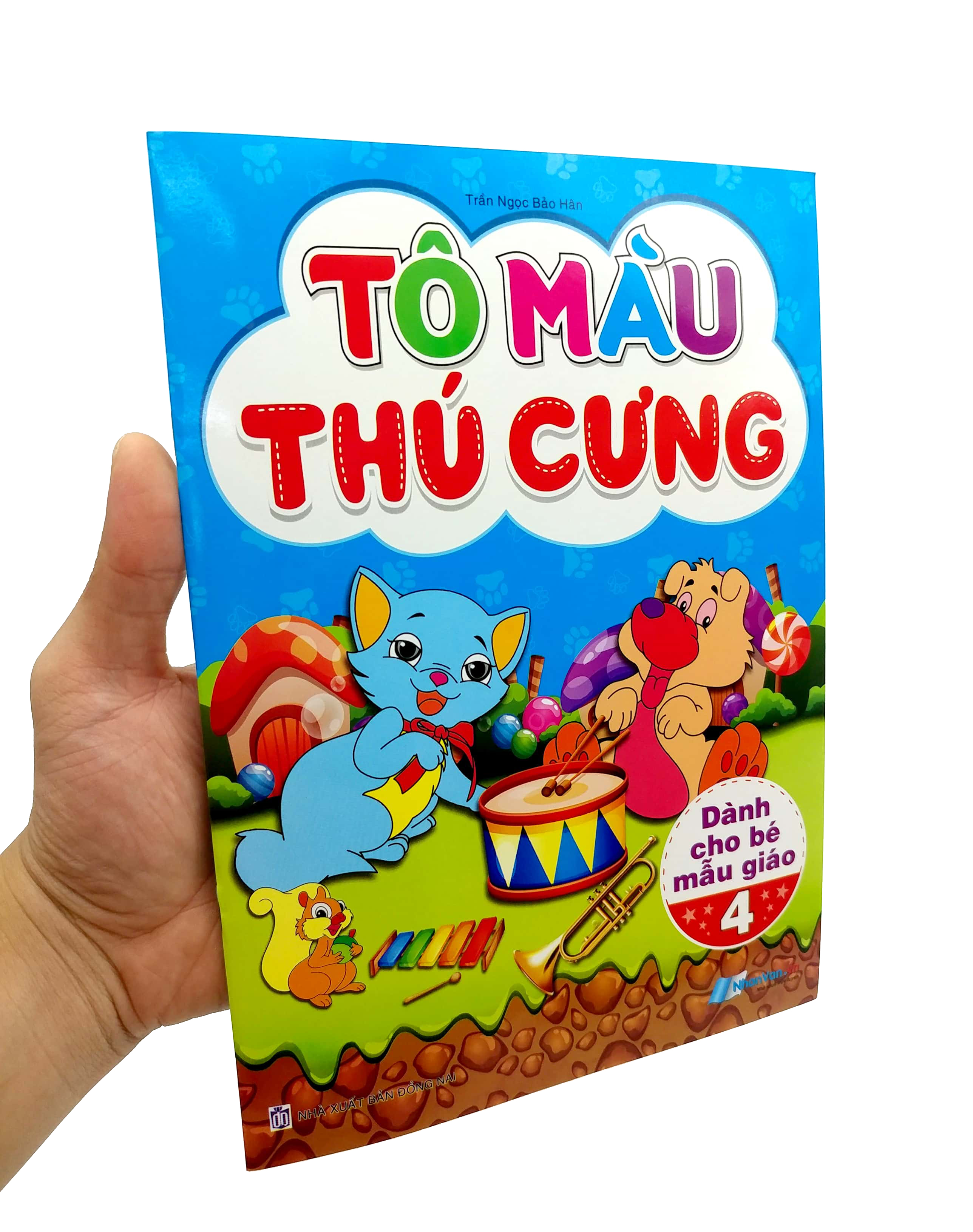 Sách Fahasa - Tô Màu Thú Cưng - Tập 4 (Dành Cho Bé Mẫu Giáo)