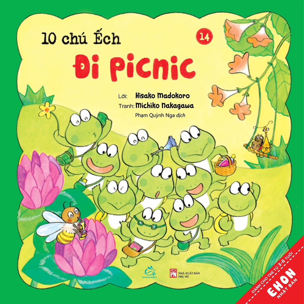 Sách Ehon - Combo 10 chú Ếch phần 3 (tập 13-18)