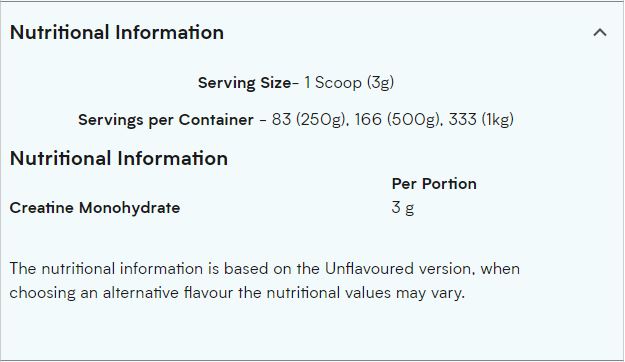 [HCM]CREATINE - MYPROTEIN - CREATINE MONOHYDRATE - Từ Châu Âu