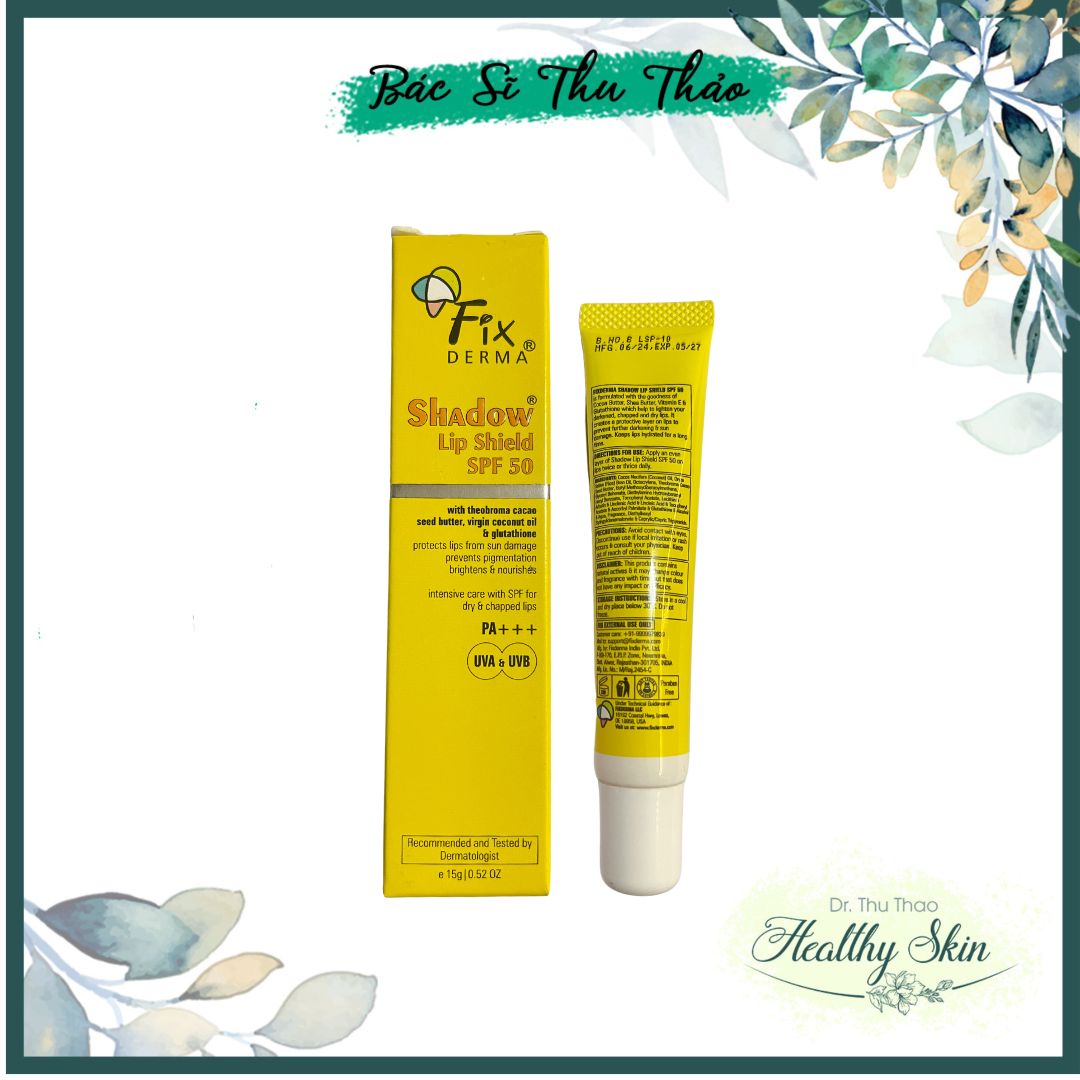 [15mL] SON DƯỠNG MÔI FIXDERMA LIP BALM - LIP SHIELD SPF50