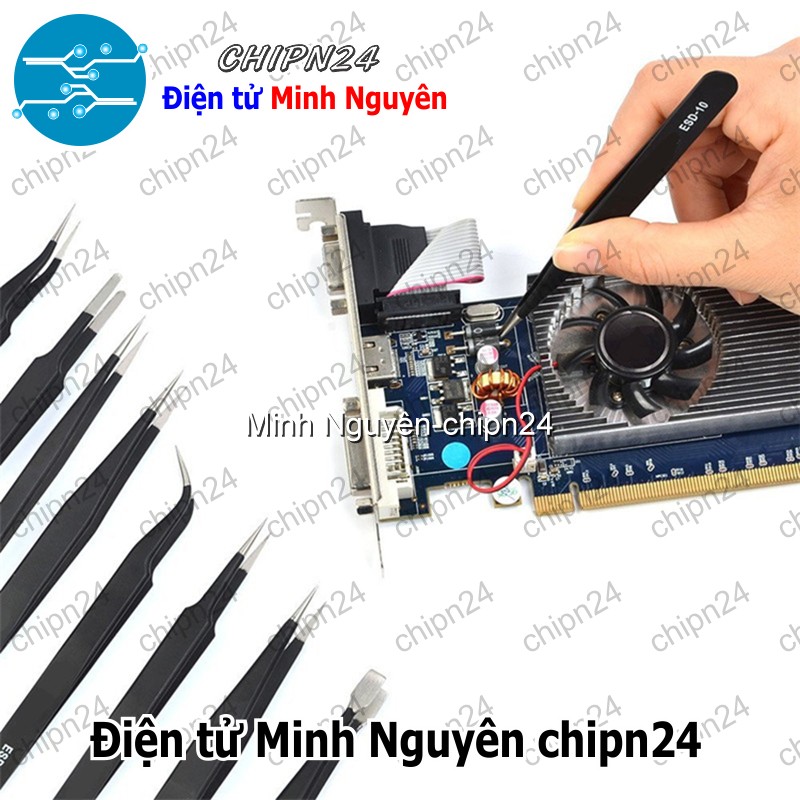 [1 cây] Nhíp Vetus gắp linh kiện (ESD10/ESD11/ESD12/ESD13/ESD14/ESD15/ESD16) - [Chọn Loại] - HHH.00108