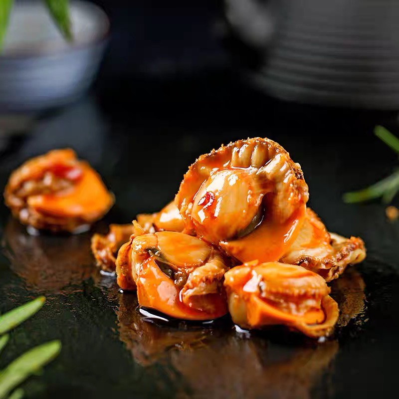 Sò điệp sốt cay đóng hộp 100g