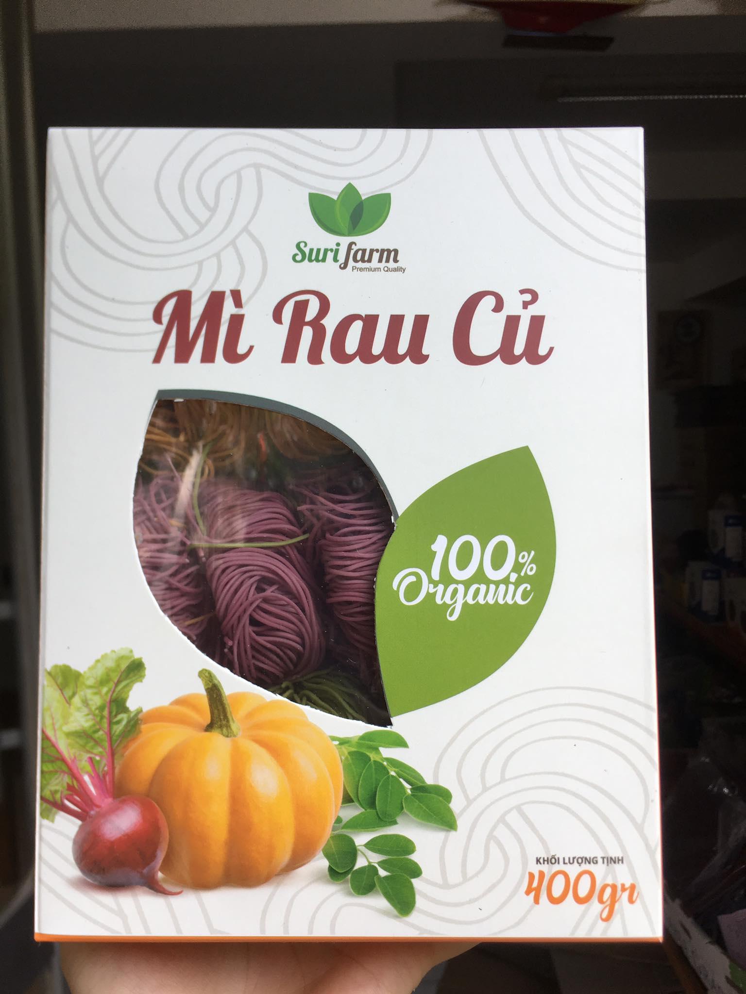 [HCM] Organic Vegetable Pasta / Noodles Surifarm 400g