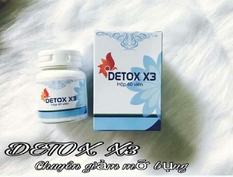 Detox X3 thải độc đẹp da giảm mỡ bụng cao cấp