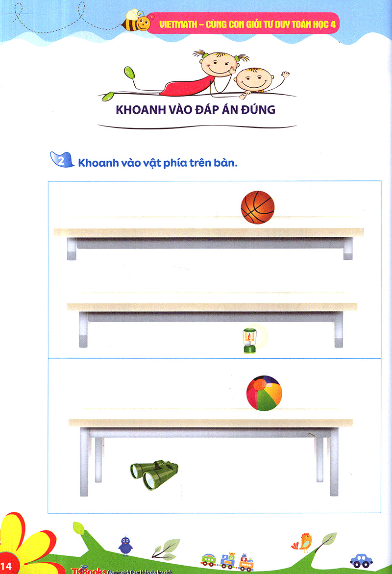 Fahasa - Viethmath - Cùng Con Giỏi Tư Duy Toán Học Tập 4 (Tái Bản 2020)