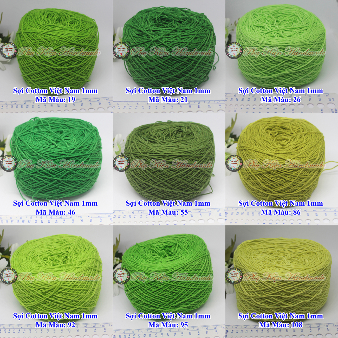 Sợi cotton Việt Nam (1mm)