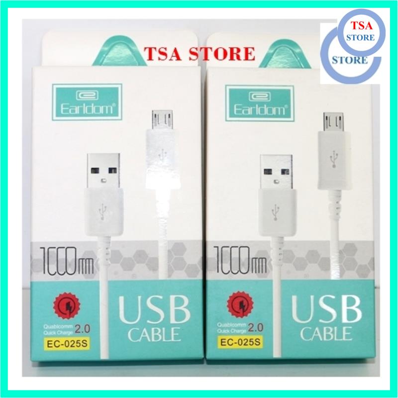 Cáp sạc Earldom 1m EC-025 cho ip, samsung.. TSA STORE